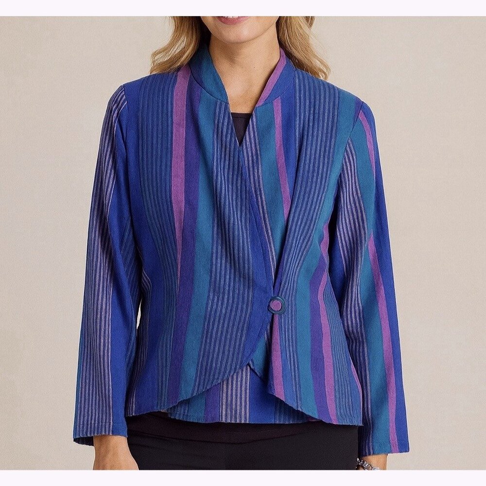 Vintage Skye Smocks Women’s Medium Retro Eclectic Artsy Jacket Blazer 80s 90s